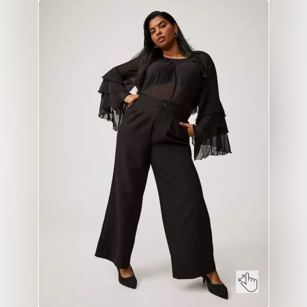 Torrid Long Sleeve Ruffle Top - Picture 4 of 7
